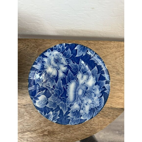 Teien Japanese Blue & White Floral SMALL Bowls | Set of 8 - Picture 1 of 6